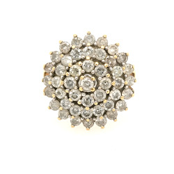 Pre Owned 18ct Diamond Cluster Ring ZU803